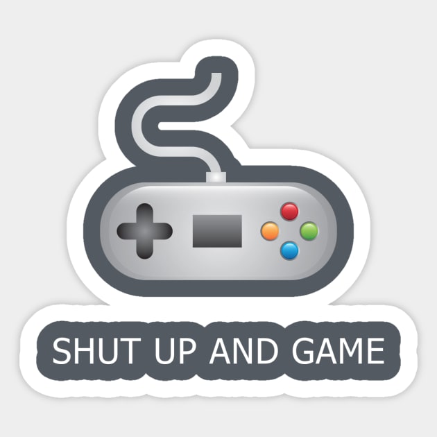 Shut Up And Game Sticker by marcusmattingly